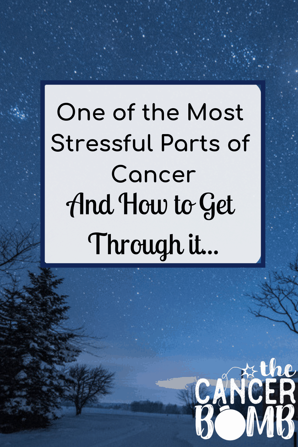 One of the most stressful parts of cancer, and how to get through it. We just got started and I swear I’ve already figured out the most stressful part of cancer! Here we are anticipating all the bad news you just know, is coming. How does anyone survive this without going completely insane? 