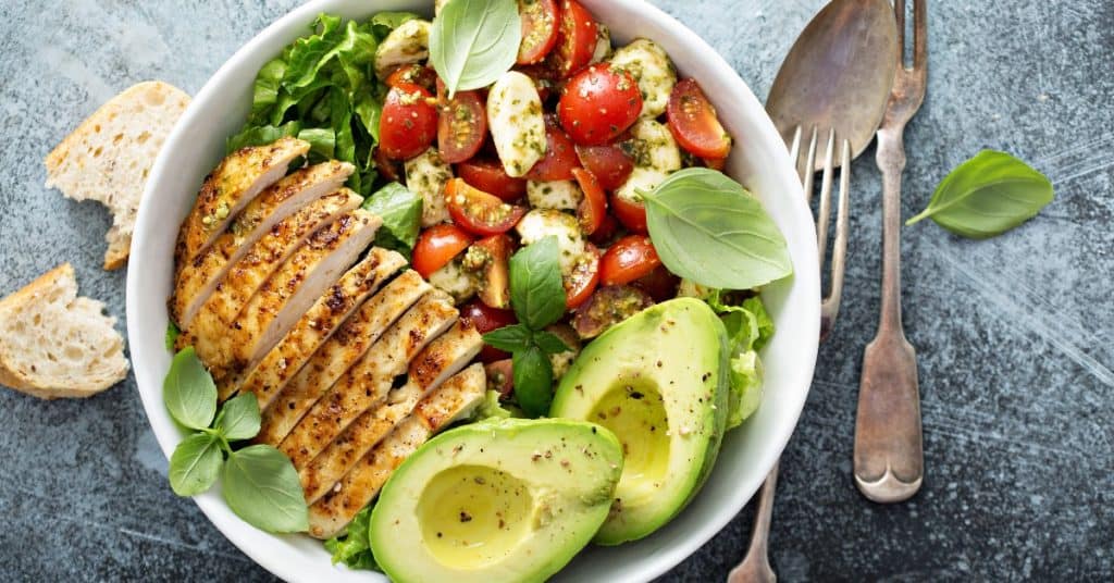 Grilled chicken salad