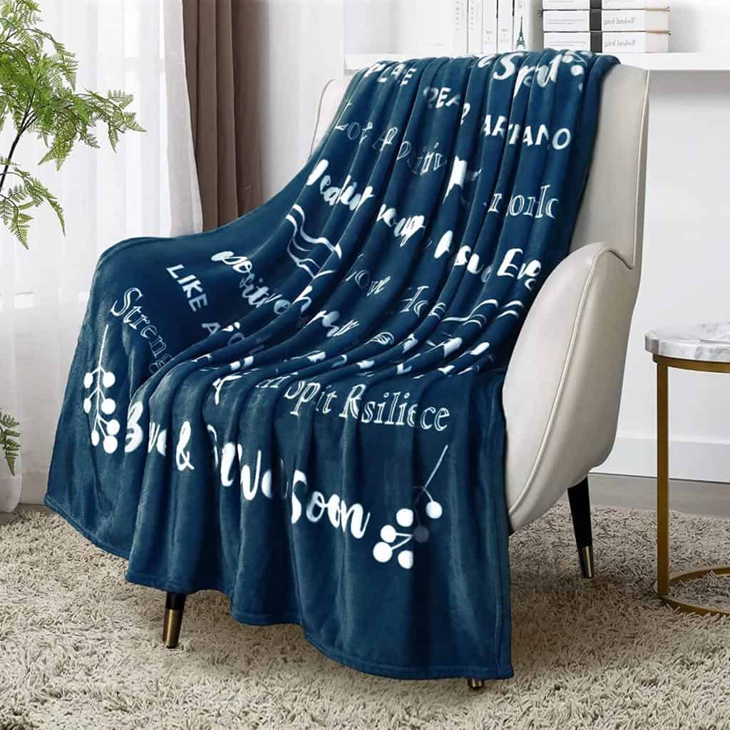 Positive vibes blanket-Gift Ideas For Male Cancer Patients 