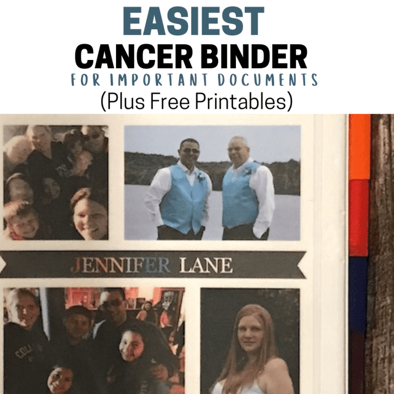 The Easiest Cancer Binder For Important Documents Plus Free Printables.