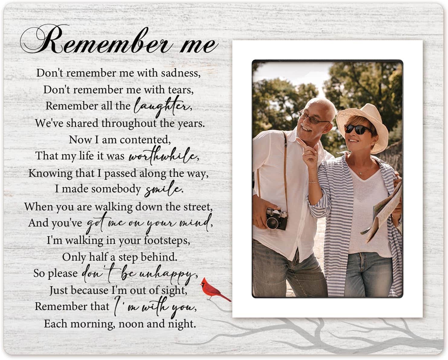 Memorial picture frame 
