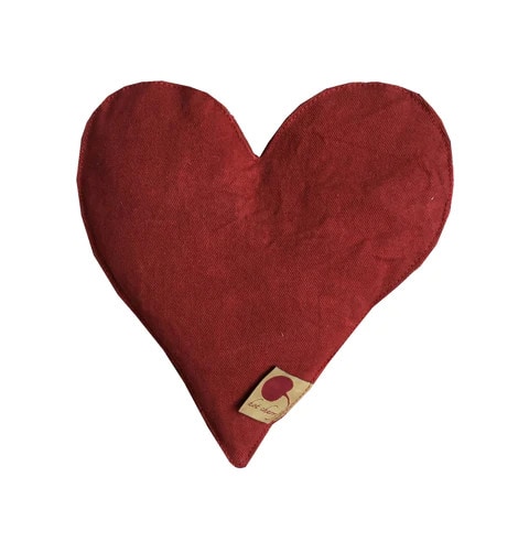 Hot Cherry Pillow-Red Heart Shaped 