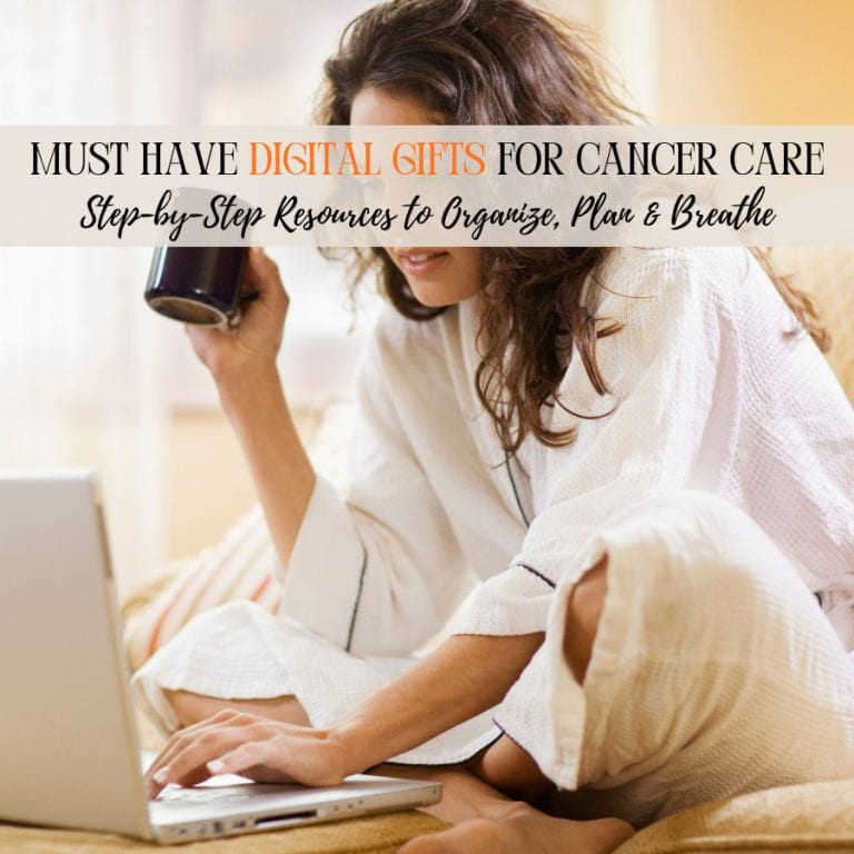woman with coffee using a laptop